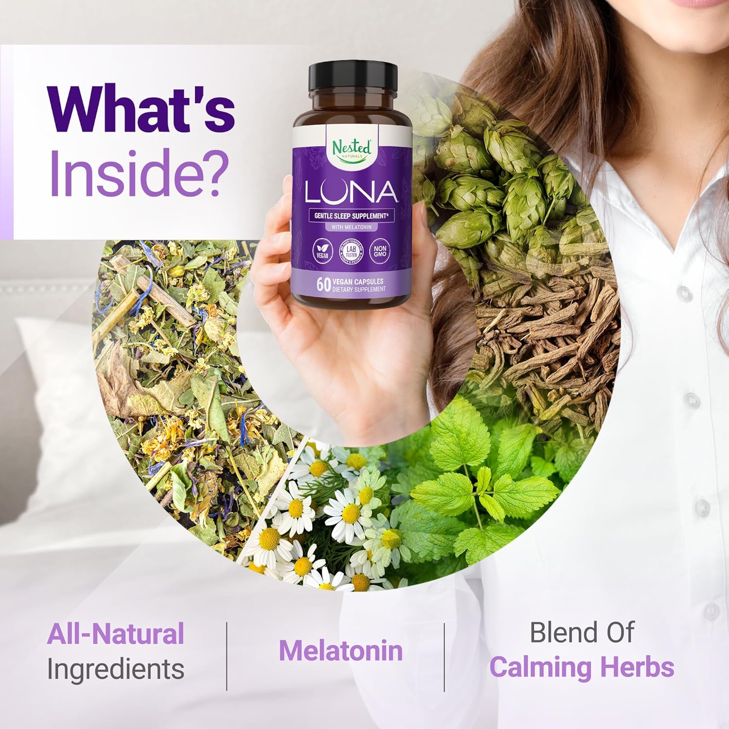 what is inside luna melatonin